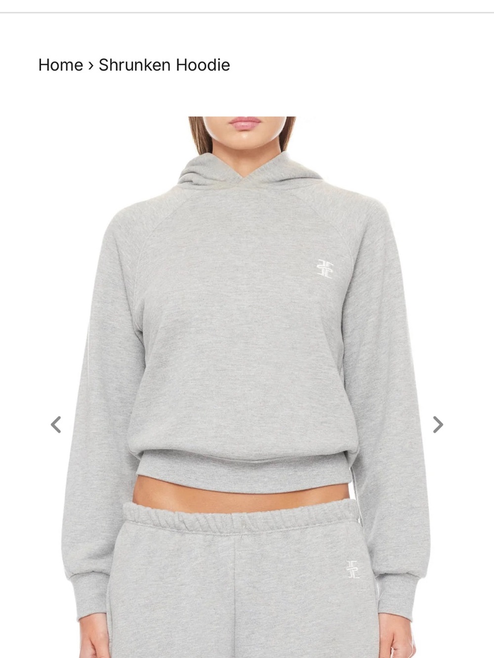 Eterne "Shrunken Hoodie"